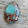 Cabochon aqua terra jasper si bronzit, 40x30x7.5 mm