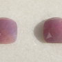 (2 bucati) Cabochon safir fatetat (lucrat in India) aprox 4x14x14 mm