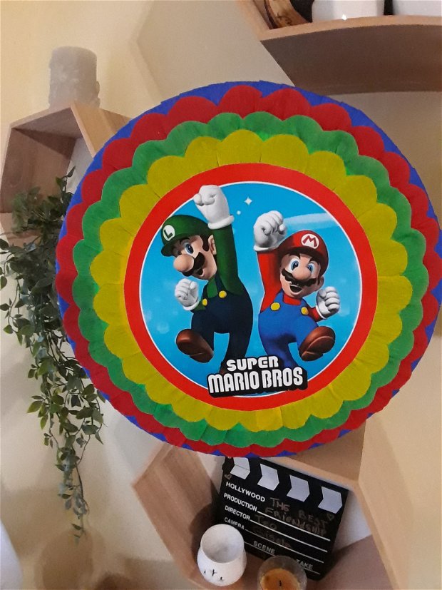 Piñata piniata Mario și Luigi