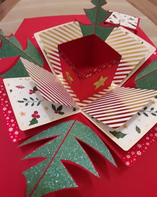 Explosion box cadou Craciun