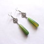 cercei agate verde 44977