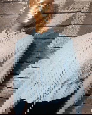 Cardigan 50's baby blue