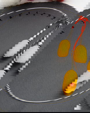 Colier handmade statement unicat - coconi de matase (cod890)