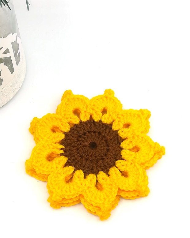 Coaster crosetat floarea soarelui