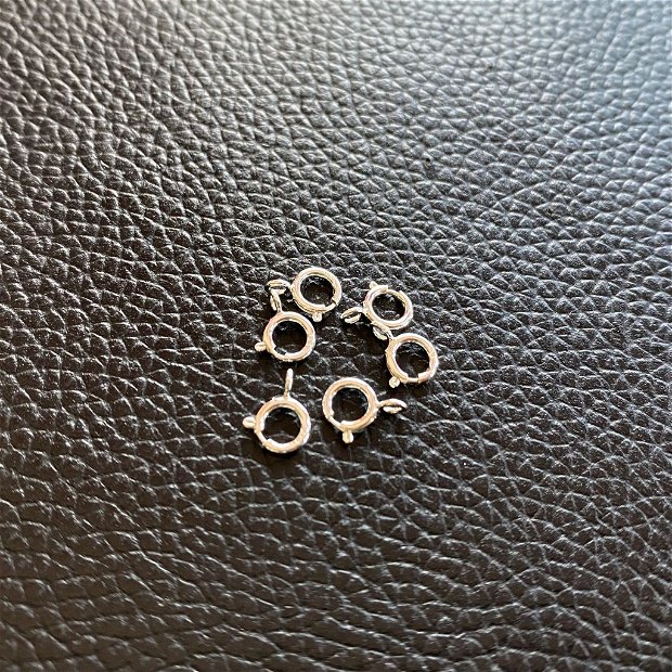 Inchizatoare argint spring ring 8x5x1mm(STER-CL01S) - 1 bucata