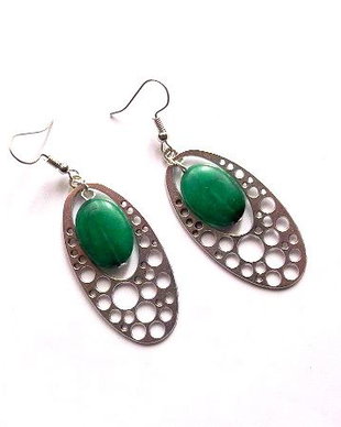 cercei jad verde 44976