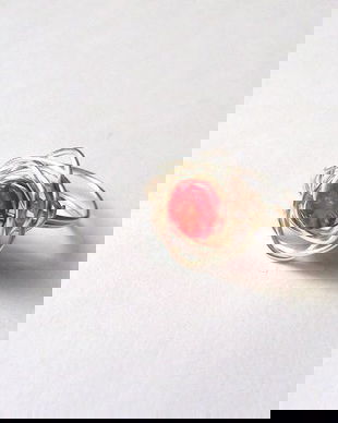 inel cu coral rosu 44600