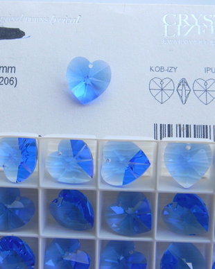 Pandantiv Swarovski - inima 18 mm - 206