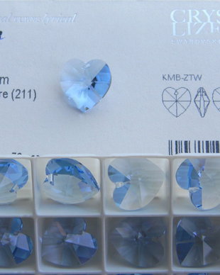 Pandantiv Swarovski - inima 18 mm - 211
