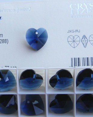 Pandantiv Swarovski - inima 18 mm - 288