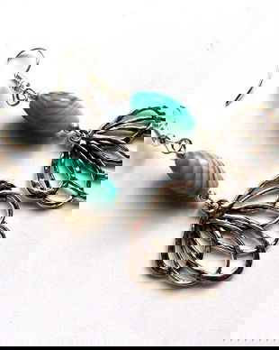 cercei agate verzi 44682