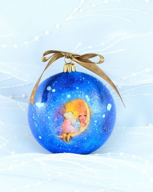 Glob medalion, Inger, unicat, 10 cm
