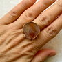 Inel alama aurita & citrin natural