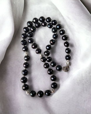 Colier din perle de cultura negre