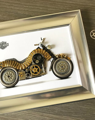 Motocicleta model Harley Davidson Cod M 537・Cadouri originale pentru barbati・Cadouri zile de nastere・Decoratiuni casa