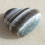 Cabochon inima din blue opal (lucrat manual in India) aprox 6.5x18x21.6 mm