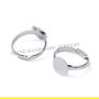 Baza inel reglabila, platinum, 10mm