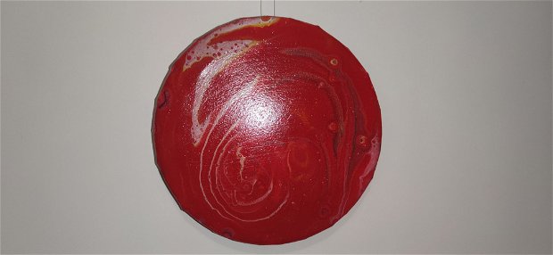 Iubire sferica - tablou tridimensional unicat cadou modern Moș Crăciun decorațiune moderna