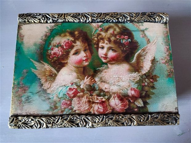 Caseta bijuterii-Victorian Cupids