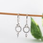 Baza cercei, argint 925 si cubic zirconia (1per)