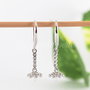 Baza cercei, argint 925 si cubic zirconia (1per)