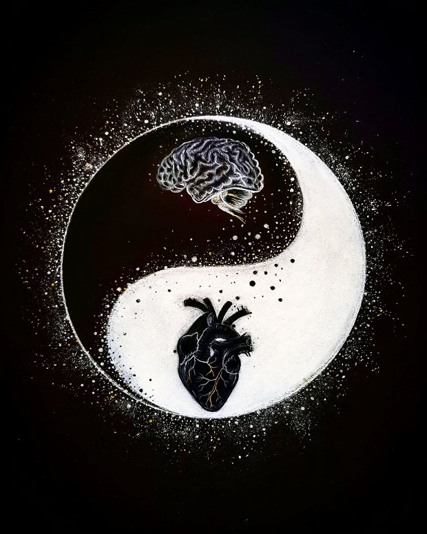 Tablou Yin Yang/ Brain Heart