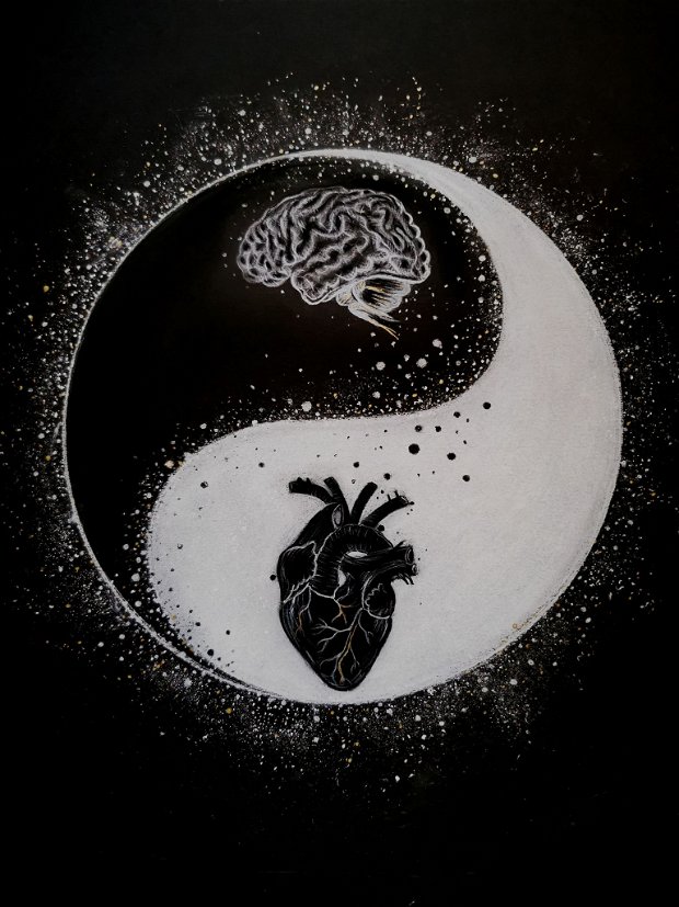 Tablou Yin Yang/ Brain Heart