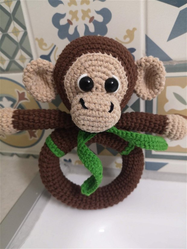 Jucărie croşetată - Maimuţică