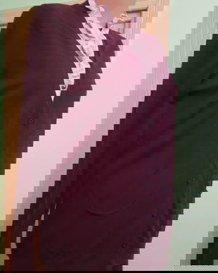 Csrdigan cashmere, fucsia inchisa