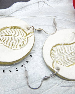 Cercei statement handmade unicat - rotunzi  (cod926)