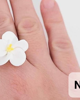Inel reglabil: Floare de mar