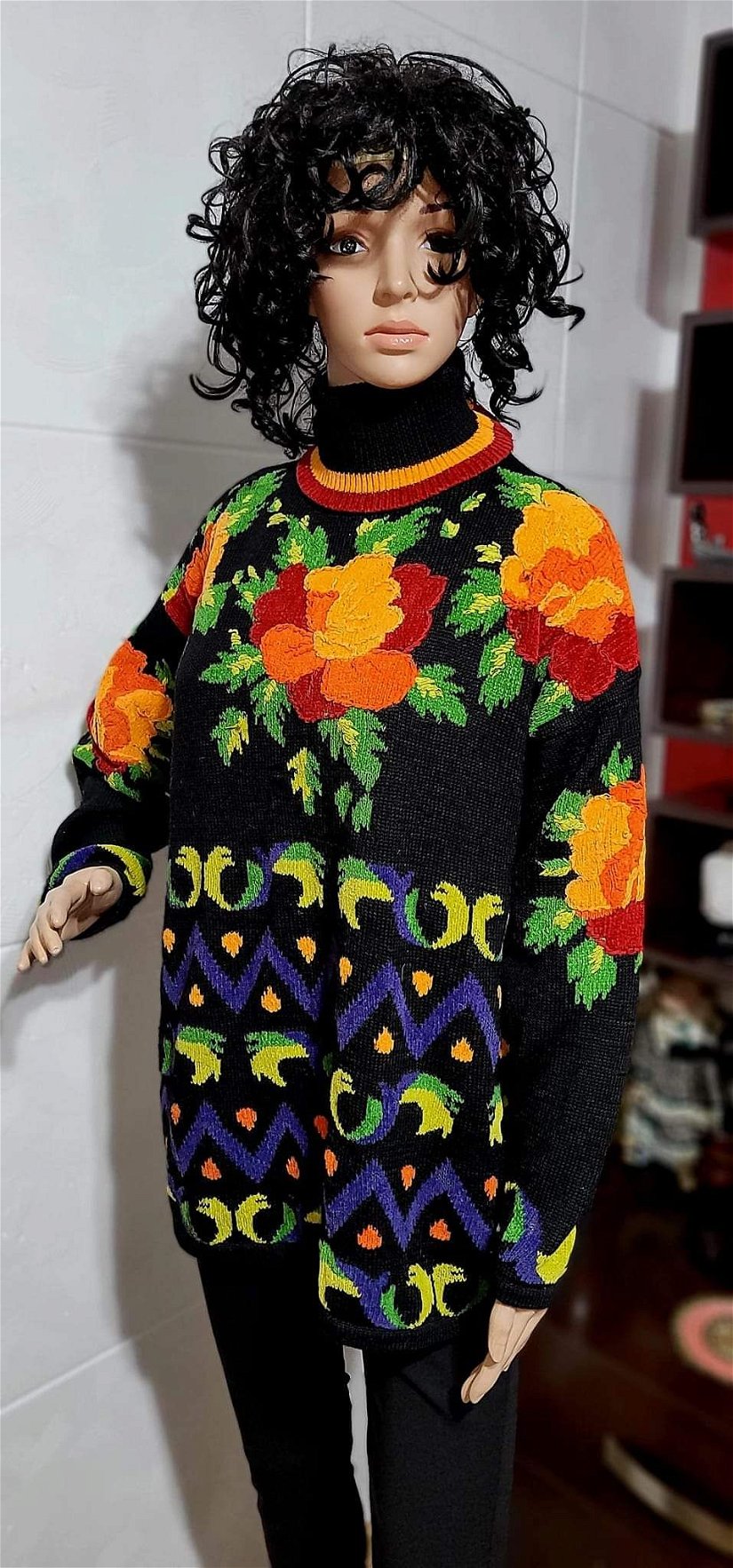 Pulover retro tricotaj
