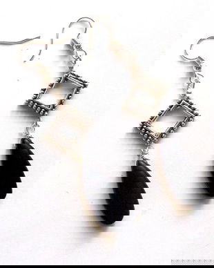 cercei howlite negru 44686