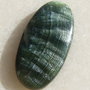 Cabochon serafinit (lucrat manual in India) aprox 3.8x13x27 mm