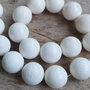 Margele mari coral alb, 22 mm