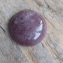 Cabochon cuart strawberry, 25 mm