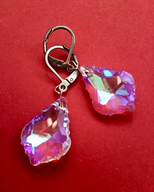 Cercei sticla tip Swarovski