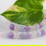 Mix ametist, cuart roz si acvamarin 6mm (1sir)