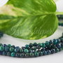 Chrysocolla si Lapis Lazuli fatetat, 3mm (0.5sir)