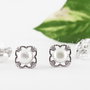 Baza cercei, argint 925, cubic zirconia, 11mm (1per)