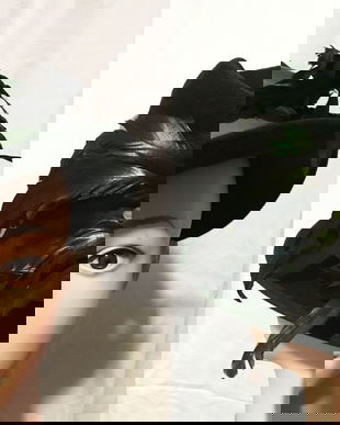 PALARIE LANA VERDE CU PANA COCOS DE MUNTE