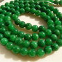Jad verde NATURAL de 0,8 mm - sirag scurt aprox 18 cm (24 bucati) - fara inchizatoare