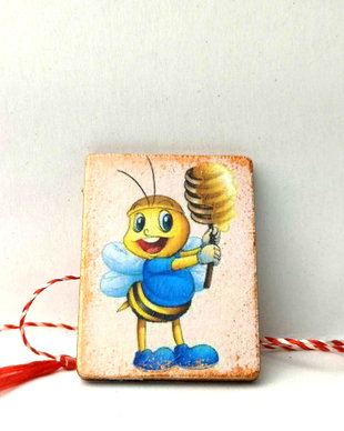 Martisor cu albinuta pentru baieti