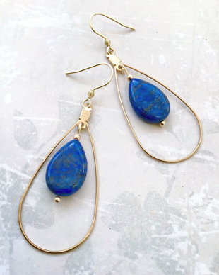 Cercei Vintage Lapis lazuli