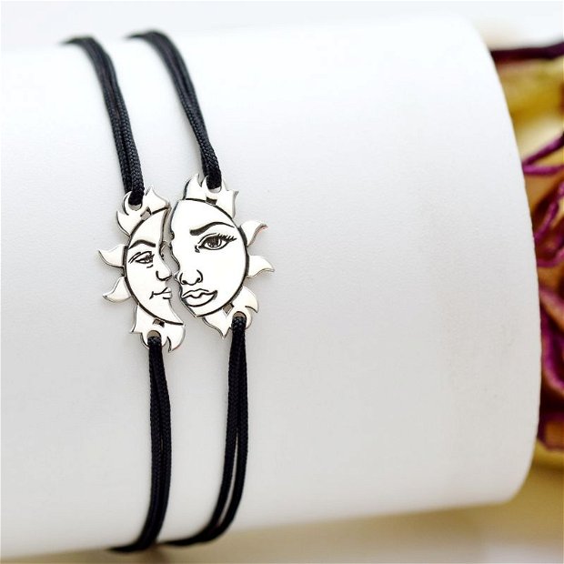 Set Personalizat - Soare Si Luna / Argint 925