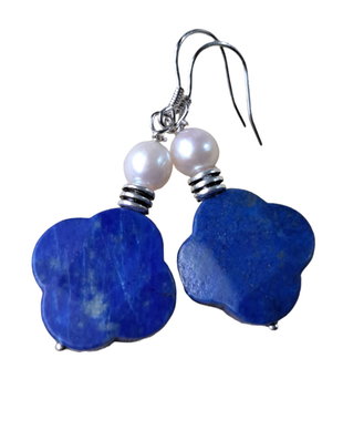 Cercei Argint 925 si lapis lazuli