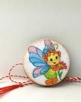 Martisor pentru copii,  cu fluturas