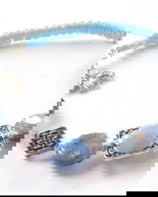 Bratara acvamarin si kianit