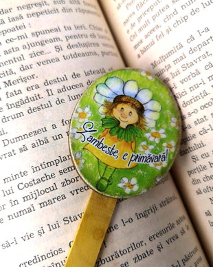 Semn de carte cu mesaj - martisor