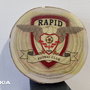 Sigla FCRB pe felie de lemn lucrată manual